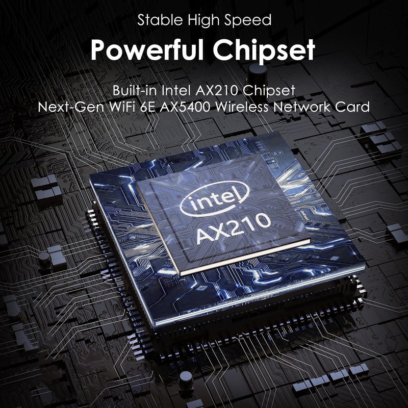 WAVLINK WiFi 6E Wireless Card with Bluetooth 5.3, 2025 Tri-Band AXE5400 NGW Network Card, Intel AX210, Ultra-Low Latency, Support Windows 10/11 (64bit), Linux, M.2/NGFF - Image 2